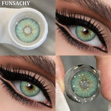 Popxstar  2pcs Colored Contact Lenses for Eyes Blue Pupils Lens Natural Brown Softlens Beautiful Cosmetic Gray Green Eye Contacts