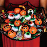 Popxstar  Halloween Spider Web Dessert Basket Halloween Party Decor Candy Bowl Haunted House Trick or Treat Party Supplies Snack Tray