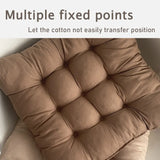 Popxstar Linen Cushion Pearl Cotton Square Stool Backrest Pillow Home Office Computer Chair Protective Mat Seat Pad Buttocks Chair Mat