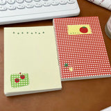 Popxstar Pink Notebook 96-100 Pages Cute Tomato Design Notebook Thick Journal No Bleed Paper for Writing School Office Supplies