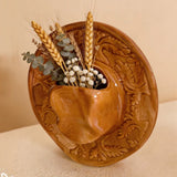 Creative Unique Cowboy Hat Vase Western Style Handmade Ceramic Vase Modern Flower Arrangement Ornaments Tabletop Centerpiece