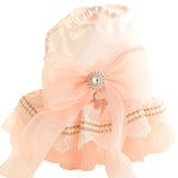 Princess Style Wedding Dress Dog Clothes Pet Clothes  Clothes Summer Dresses Pulling Skirts for Kittens And Dogs
