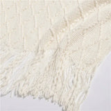 Popxstar  Summer Blanket for Bed Sofa Knitted Blanket With Tassel Nap Blankets Air Conditioning Blanket Soft Throw Blanket Bed Sheet Cover