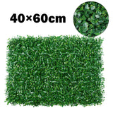 Popxstar 40x60cm Artificial Plant Walls Foliage Hedge Grass Mat Greenery Panels Fence Home Decor Fake Plants Garden Simulated Lawn