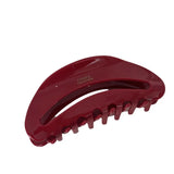 Popxstar Korean Women Large Red Bright Color Acetate Hair Claws Barrettes Hairpins Ponytail Hair Clips Girls Hair Accessories Shark Clip