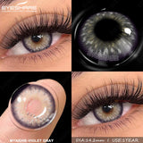 Natural Brown Eyes Lenses 2pcs Colored Contact Lenses for Eyes Blue Eye Contacts Gray Beauty Pupil Yearly Green Lenses