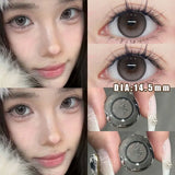 Popxstar  2PCS Korea Colored Contact Lenses Myopia  Degree -0.00 to -8.00 Blue Eyes Beauty Pupil  Makeup Gray Lens Fast Shipping