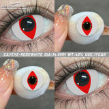 Popxstar  Halloween cosplay color contact lenses for eyes black/red/white Anime Accessories colorful fashion lenses