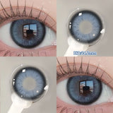 Popxstar 2PCS Halloween Myopia Contact Lenses Cosplay Colored Contact Lenses Prescription Lens Natural Pupils Eye Color Lenses