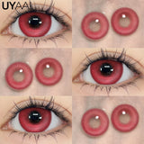 Popxstar Cosplay Anime Color Contact Lenses for Oshi No Ko Ai Ai Hoshino Rubi Ruby Akuamarin Kana Purple Lenses Red Lenses Pink Len