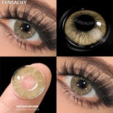 Popxstar  Fashion Color Contact Lenses for Eyes 1 Pair Korean Soft Natural Lenses Gray Pupils Eye Makeup Contacts Blue Brown Lens