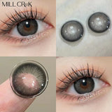 Two Large Black Eye Color Contact Lenses Prescription with Diopter Lenses with Eye Contact Lenses Student Animation Natural