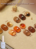 12ML Maillard Tortoise Shell Gelly Amber Gel Nail Polish Brown Nails Black Nails New Year Nails Nail Supplies