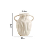 Popxstar  Ceramics Nordic Vase Flower Vase Bedroom Kitchen Tabletop Vase Modern Decorative Vase Ceramic Vase Home Ramadan Decoration Vase
