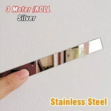 Popxstar  Plate Strip Black Titanium Decorative Strip Gold Background Wall Ceiling Ceiling Wrap Edge Strip Titanium Alloy Self-adhesive