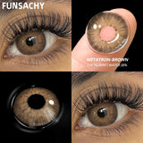 Popxstar  1pair New Blue Lenses Colored Green Contact Lenses for Eyes Brown Eyes Soft Contacts Lens Yearly Gray Lens Green Pupils
