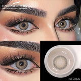 Popxstar 1 Pair Natural Colored Contact Lenses for Eyes Gray Eye Lens Fashion Blue Lenses Cosmetic Brown Eyes Contacts Yearly