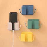 Popxstar Mobile Phone Holder Wall Mounted Organizer Storage Box Wall Charger Hook Cable Charging Dock Multifunction Holder Stand
