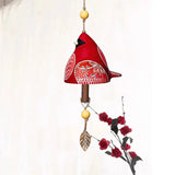 Popxstar  Ceramic wind chimes auspicious hanging decoration Chinese wind chimes creative home birthday gift