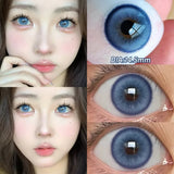 Popxstar  -Pink Contact Lenses Myopia Color Contact Lenses for Eye with Diopters Natural Grey Brown Eye Color Lenses Blue Lens 2PCS