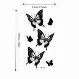 Transfer Tattoos Butterfly Tattoos Long Lasting Sweat Proof Sketch Tattoo Stickers Waterproof Temporary Tattoo Stickers