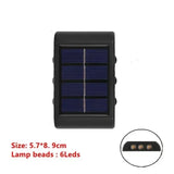 Popxstar Solar LED Outdoor Light Solar Lighting Sensor Lamp Streetlights Exterior Garden Decoration Garland Waterproof Solar Wall Light