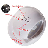 Popxstar Multi-purpose Wall Night Light Motion Sensor Light Energy-saving LED Wall Lamp 360-degree Rotation Porch Lamp for Bedroom