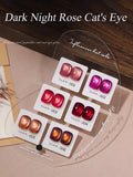 Autumn Winter Blue Black Red Glass Bead Crystal Cat Eye Gel Nail Polish New Whitening High Density Sparkling Nail