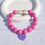 Adjustable Oval Shape Pearl Cat Necklace for Small Dogs And Puppies Pet Jewelry Collar for Wedding Party Accessories