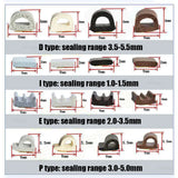 Popxstar 5m/10m Door Seal Strip Diep Self-adhesive Draft Stopper Tape Window Weather Stripping Insulation Noise Rubber Sealing Strip