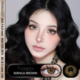 Popxstar  2Pcs New Color Colored Contact Soft Circular Lenses Beauty Pupil Brown Series Eyes Makeup Blue High Quality Softlens