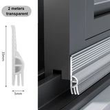 Popxstar Sliding Window Seal Strip Self Adhesive Triple Sound Insulation Windproof Anti-Cold Door Under Flexible Weatherstrip Tape