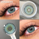 Popxstar  1pair METATRON Color Contact Lenses for Eyes Brown Eye Contacts Gray Pupils Yearly Use Women Cosmetics Color Eye Lens