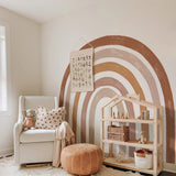 Popxstar  Fabric Boho Watercolor Rainbow Fabric Wall Mural Seamless Wallpaper Waterproof Wall Stickers Bedroom Living Room Home Decor