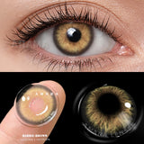 Popxstar  1Pair Contact Lenses for Eyes Color Natural Brown Beauty Yearly Cosmetic Contacts Eyes Makeup Eye Contacts Brown Lens