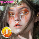 Cosplay Contact lenses Cosmetics Colored Pupils Halloween Cosplay Makeup Black Contact Lenses White Lenses Big Eyes 14.5mm