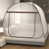 Popxstar Simple Yurt Mosquito Net Portable Camping Tent Single Double Bed Canopy For Adult Foldable Bunk Mesh Net Breathable Mosquito Net