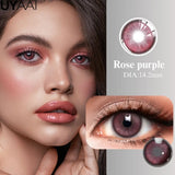 New Series Bionic Pupil Color Contact Lenses High Color Rendering Green Grey Blue Cosmetic y2k Korean Fashion Color