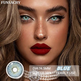 Popxstar  1 Pair Colored Contact Lenses for Eyes Green Beauty Pupils Brown Fashion Lenses High Quality Blue Eye Contacts Yearly