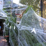 Popxstar Halloween Decoration Party Accessories Decorations for Events Scream Festa Spider Web Black Outdoor Props Haunted House Spider