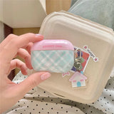 Popxstar Simple Contrasting Color Grid Ripple Point Suitable For AirPods 3 Headphone Cover, New And Fresh