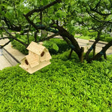 Popxstar  Wooden Bird Nest Outdoor Parrot House Weatherproof Bird Feeder Countryside Designed Garden Ornament Breeding Box Quail Cage Toy