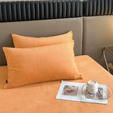 Popxstar Velvet Fabric Pillowcase Bedding Sleeping Pillowcover High Quality Solid Color Pillow Cover Winter Warm Flannel Pillow Case