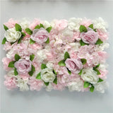 Popxstar Pink Silk Rose Flower Wall Artificial Flower for Wedding Decoration Flower Wall BabyShow Wedding Christmas Home Backdrop Decor