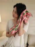 Popxstar New Years Plaid Flower Cotton Towel Soft Kindly-skin Face Towel Absorbent Bathroom Face Household Adult Kids Towels Drop shippg