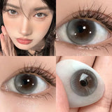 Popxstar 1 Pair/2pcs Lenses Bubble Series Contact Lenses for Eyes Fashion Natural Pupils Beauty Color Lens Eyes Myopia Lenses