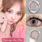 Popxstar  1 Pair Contact Lenses for Eyes With Degree Blue Lenses Beautiful Pupils Graduated Fashion Make up  Lens New Natural Style