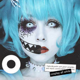 Popxstar  Cosplay Vampire Red Contact Lenses Anime Cosplay Halloween Lenses Cosmetic Colorful Multicontacts White Black Softlens