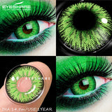 1 Pair Colored Contact Lenses for Cosplay Red Anime Eyes Lenses Halloween Blue Eyes Contact Yearly Green Beauty Lenses