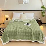 Popxstar New Imitation Rabbit Velvet Autumn Warm Blanket Soft Fluffy Coral Fleece Sofa Blanket Warmth Throw Blankets for Lap Bed Sheets